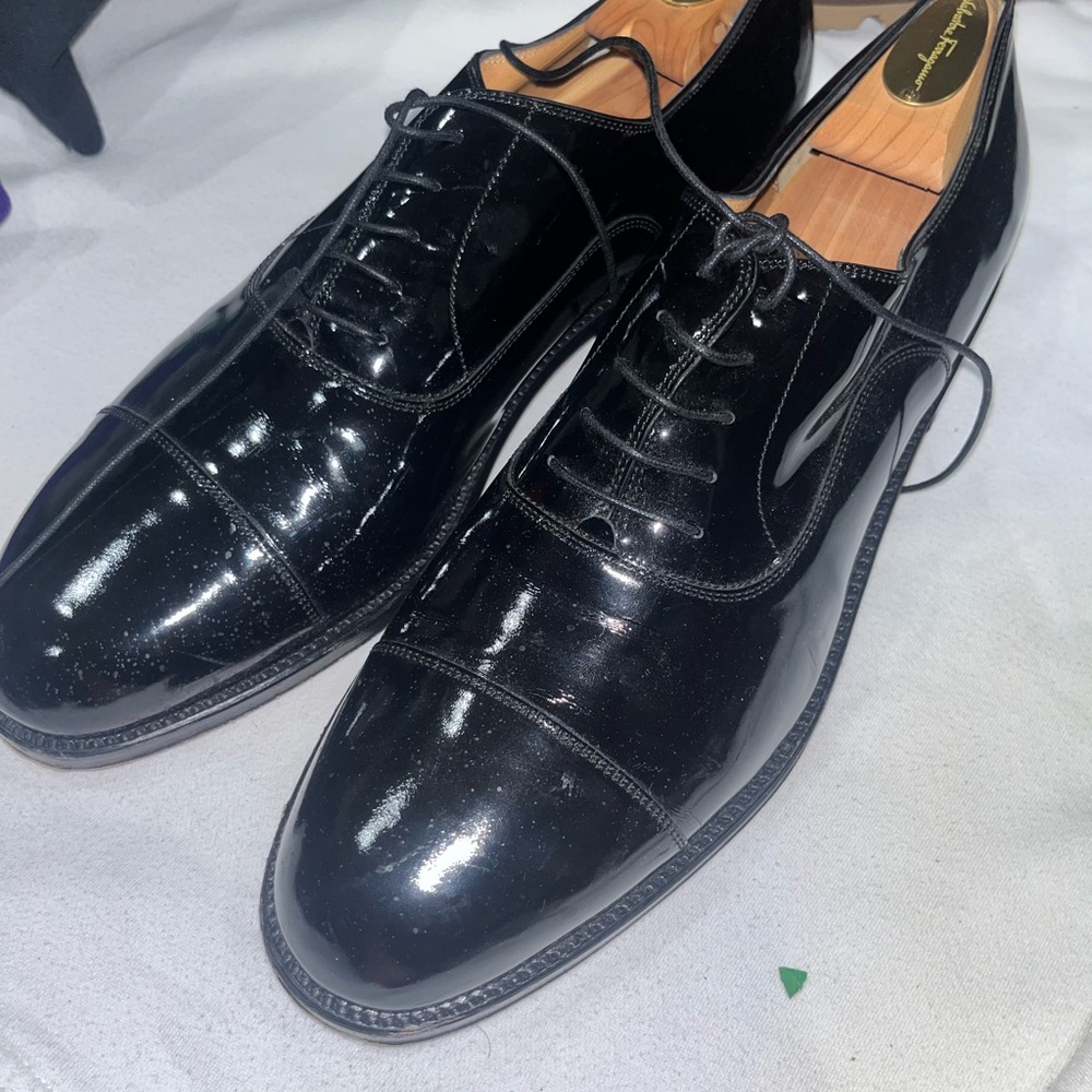 Salvatore Ferragamo Black Men's Dress Shoes